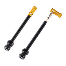 GRANITE Juicy Nipple & Ventil Large, PRESTA, Inkl. Tubeless-Ventile schwarz, Länge 80mm, Ventilkappen Juicy Nipple, GOLD