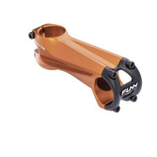 FUNN, STEM, STRYGE STEM -5˚, AL6061, -5° Rise, Steer 1-1/8", 31.8 mm - 100mm, Bead Blast Orange w/mirror polish