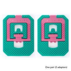 REDSHIFT, Flatpedal Adapter, Mousetrap, Adapter für Klickpedalen, Teal/Pink