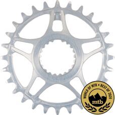 RADOXX components, Kettenblatt, RUND, MTB, für Shimano,  Chainring MTB Shimano DM, 28 Zähne, Clear - silber, Dangerholm Bergakungen Edition