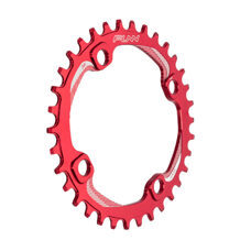 FUNN, CHAIN RINGS, SOLO NARROW-WIDE CHAIN RING, AL7075, 34T, Anodised Red, BCD 104mm wo/ bolts - 34T, Red
