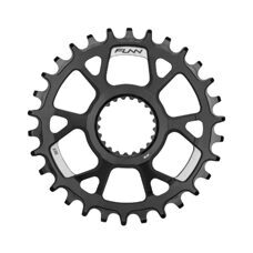 FUNN, CHAIN RINGS, SOLO DS NARROW-WIDE CHAIN RING for Shimano Direct Mount, Anodised Black, M9100/M8100/M7100/M6100 - 30T, Black