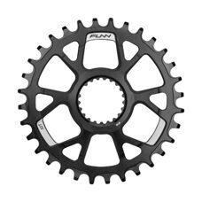 FUNN, CHAIN RINGS, SOLO DS NARROW-WIDE CHAIN RING for Shimano Direct Mount, Anodised Black, M9100/M8100/M7100/M6100 - 32T, Black