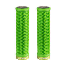 FUNN, GRIP, HOLESHOT GRIPS, One-sided lock, triple fin design, hardened end section, outer dia. 30.5mm, W/O Flange - 130mm, Green