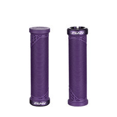 FUNN, GRIFFE, HILT GRIPS JUNIOR, One-sided Lock, Unique two zone pattern, outer dia. 27mm, inner dia.19mm, W/O Flange, 115mm, Purple