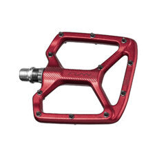 FUNN, PEDAL, Python Gen2, AL6061 Forged, Thin flat pedals, Cartridge axle system, Cartridge axle system - Cr-Mo Axle w/Steel Black Pins, Anod. Red