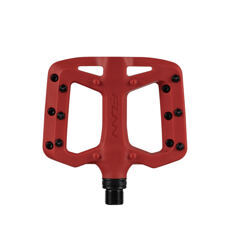 FUNN, PEDAL, Taipan S, Junior FLAT-Pedal, 95mm x 80mm, Glass Fiber, Round Head Pins, Red