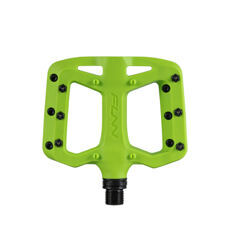 FUNN, PEDAL, Taipan S, Junior FLAT-Pedal, 95mm x 80mm, Glass Fiber, Round Head Pins, Green