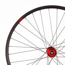 TUNE Wheel Front, MTB Disc 29Zoll alu, Race30 Flow (MK 3) Endurance, R30K4End, KillHill non Boost, Bremsaufnahme IS-6, Speichen 32, 15mm Alu Caps, Bea. En., DL, Nip, red