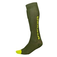 Endura, SingleTrack Schienbeinprotektor Socken: Waldgrün - L-XL