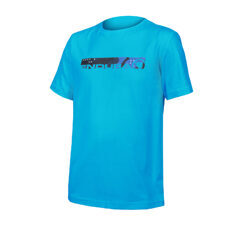 Endura, Kinder One Clan Organic T-Shirt Camo: Electric Blue  - 7-8yrs